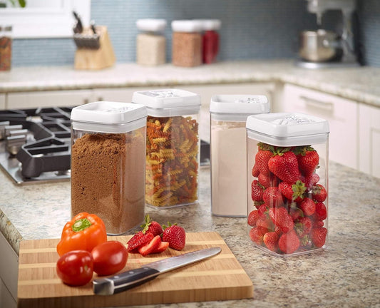 Storage Container with Lid 1200ml Pack of 2